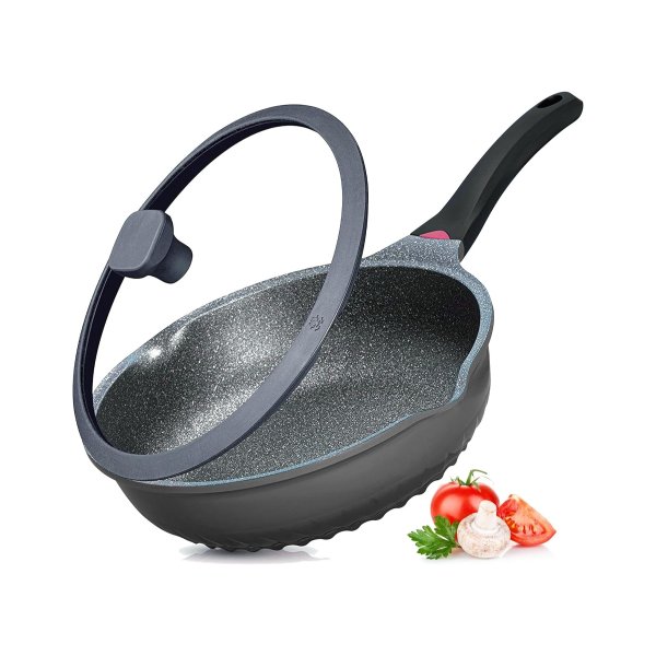 Vinchef 11In/5Qt Aluminum Nonstick Deep Frying Pan