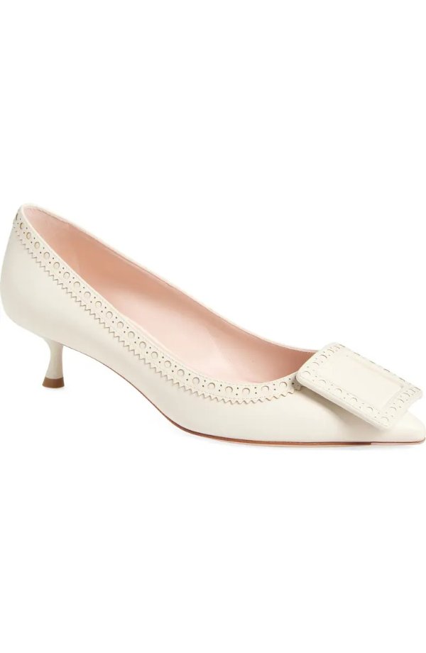 Viv in the City Pointed Toe Kitten Heel Pump Women