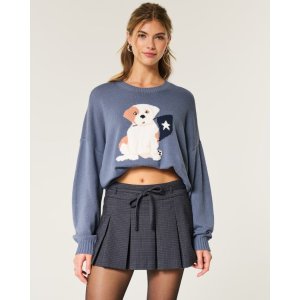 Hollister 百褶高腰迷你裙裤