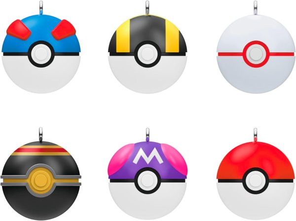 Hallmark Mini Pokémon Poké Balls Christmas Ornaments Set of 6
