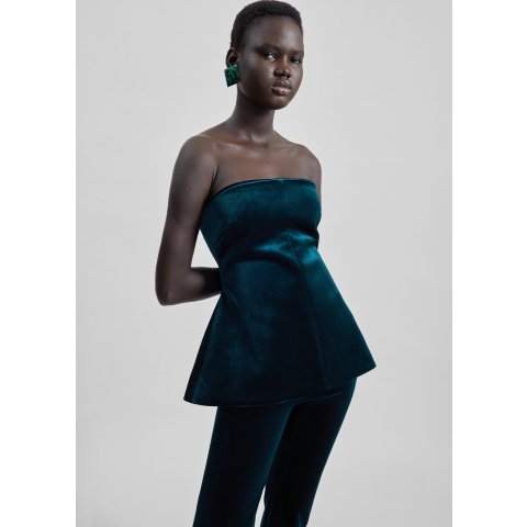 The Frankie ShopLaila Velvet Hourglass Bustier