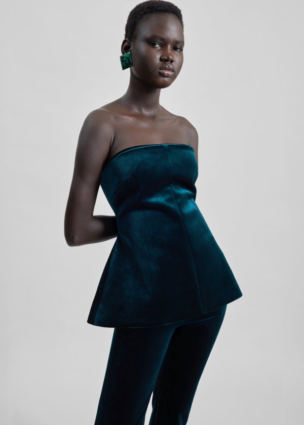 Laila Velvet Hourglass Bustier