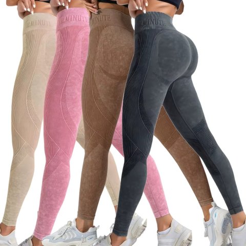 High Waisted Seamless Yoga Leggings 2 Pack