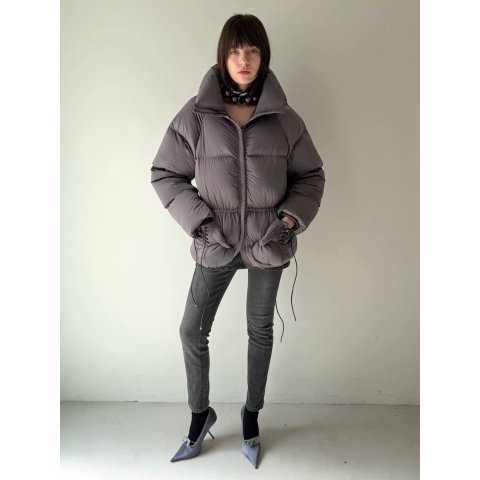Nφdress Purple Puffer Jacket Boxing Glove Details