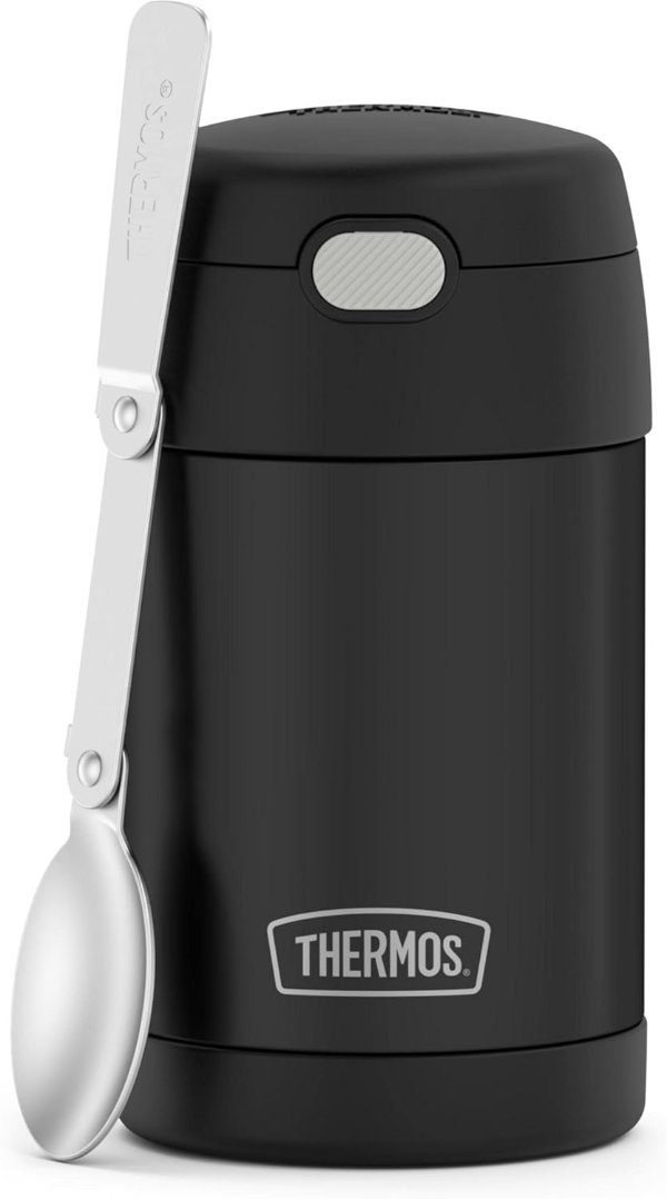 FUNTAINER Insulated Food Jar 16oz Matte Black