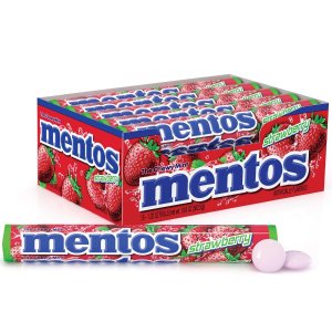 Mentos 草莓薄荷糖 15包x14粒装
