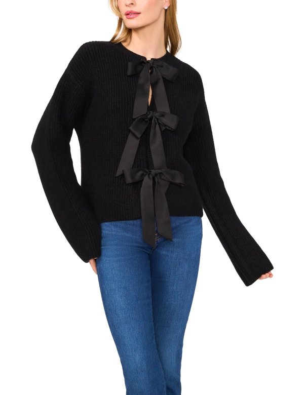Ted Baker Faren Crew Neck Cardigan with Bows