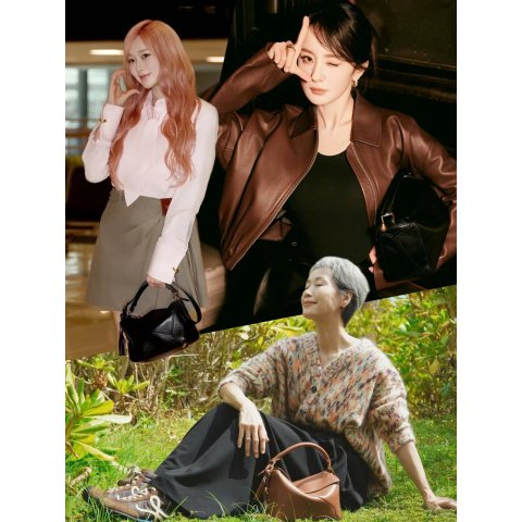 Puzzle Small 皮革单肩包明星同款