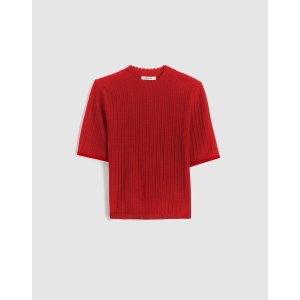 Madewell Pointelle 圆领针织短袖
