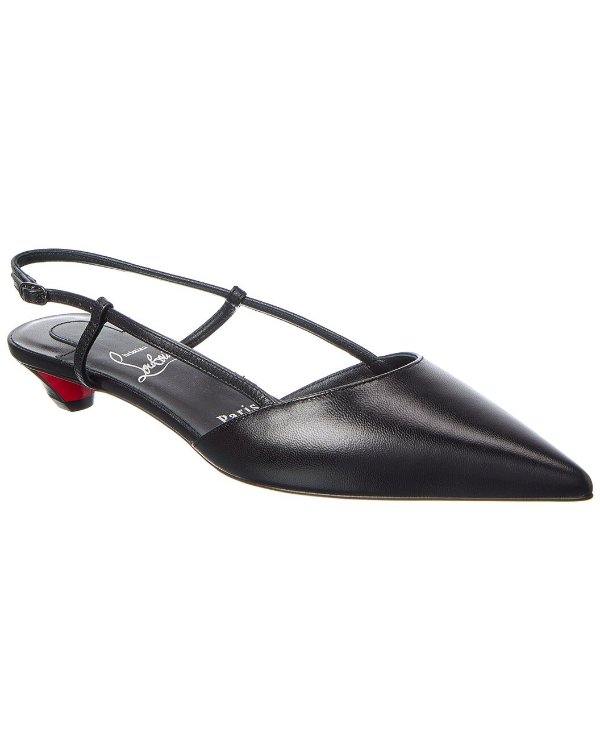 Miss Z Leather Slingback Pump