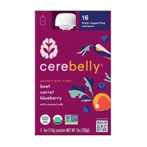 Cerebelly 有机婴儿食品 4盎司 3包