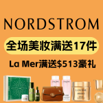 Nordstrom 低至2折丨美妆满送18件套(价值$166)