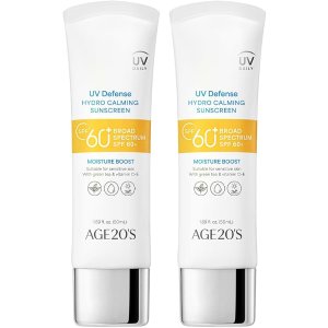 AGE20 s 绿茶芦荟防晒霜 SPF 60+ 1.69盎司*2