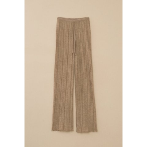 Plisse Pants Alpaca Silk Blend