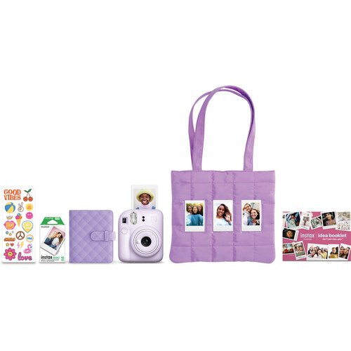 instax mini 12 Instant Film Camera Holiday Bundle Lilac Purple