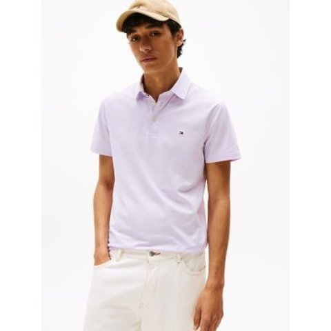 修身款针织短袖POLO衫