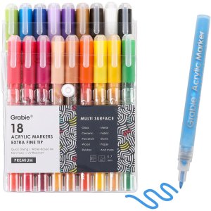 Grabie 丙烯马克笔 18色 0.7mm