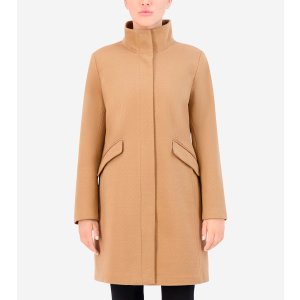 女款拉链斜纹外套