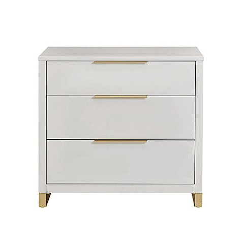 MoDRN Glam 三抽屉柜 白色
