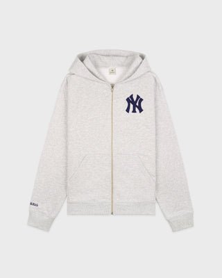 Sporty&Rich Heritage Yankees Embroidered Zip Hoodie