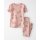 Organic Cotton Toddler Girl Pajamas Peach Print