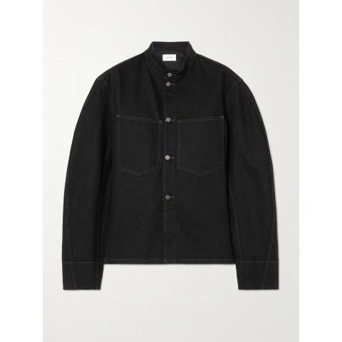 弧形棉斜纹夹克