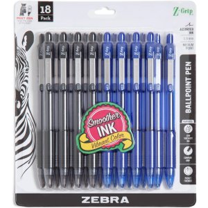 Zebra Z-Grip 圆珠笔 1.0mm 18支