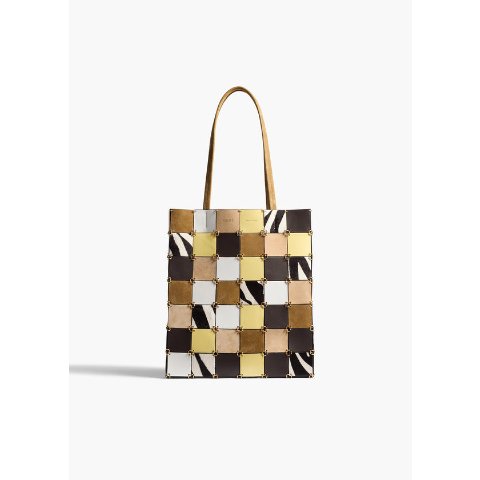 KhaiteEmma Tote Small Textured Hair-on Calfskin