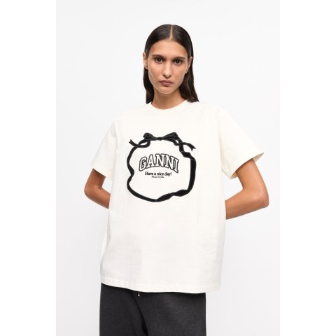 Ivory 蝴蝶结T恤 宽松款