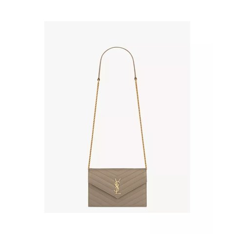 Cassandre Envelope Chain Wallet Grain Leather