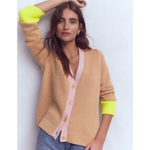 Lucy Cotton Cardigan Camel