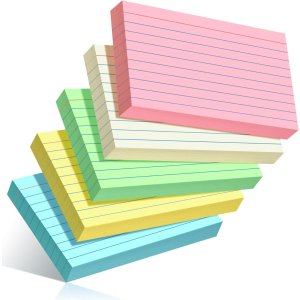 彩色索引卡片 3x5寸 250张