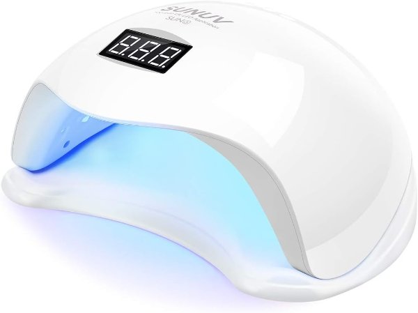 UV LED Nail Lamp, SUNUV UV LED Nail Polish Dryer Gel Machine for Manicure and Pedicure with Sensor and 4 Timers SUN5