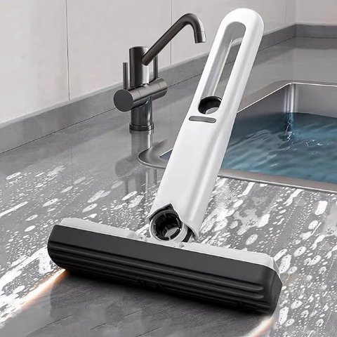 迷你便携式自挤海绵拖把 1件