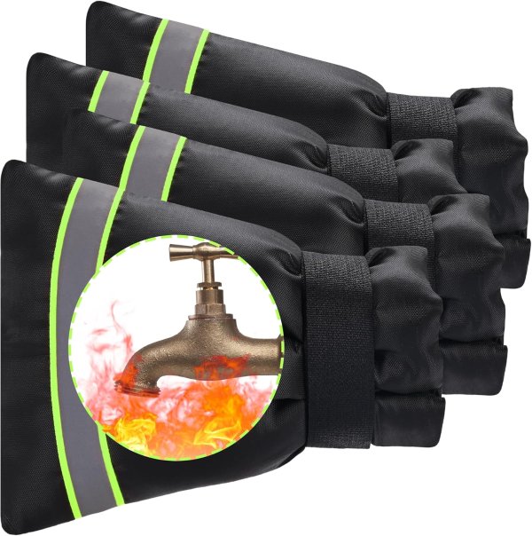 TRIOSEA Outdoor Faucet Cover Thickened Green 4 Pack