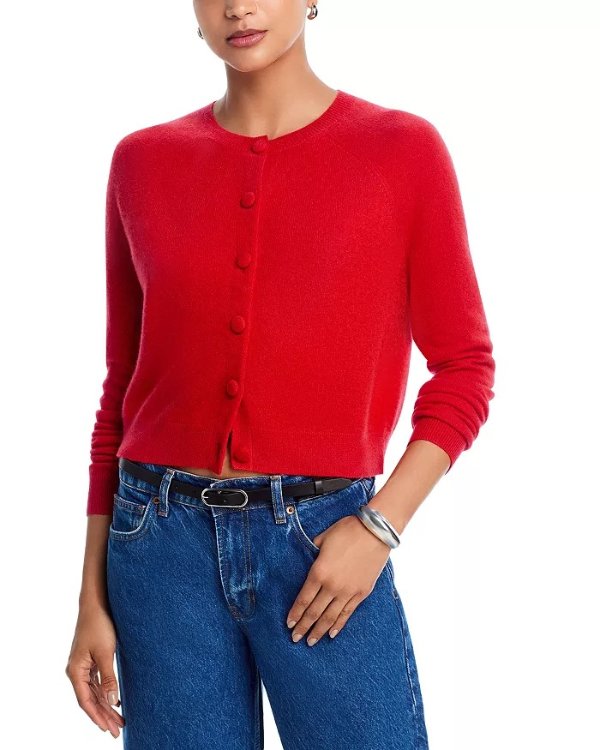 Crewneck Cashmere Cardigan - 100% Exclusive