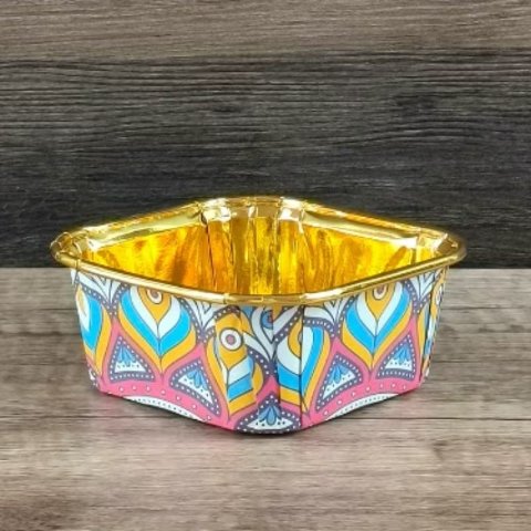 一次性耐热蛋糕纸杯 50只 波西米亚风格