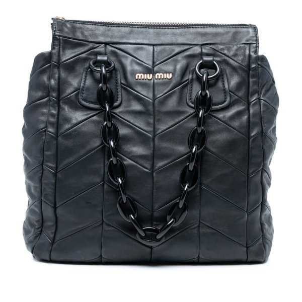 Quilted Nappa Chain Tote F288SSHWZA8JA6SP