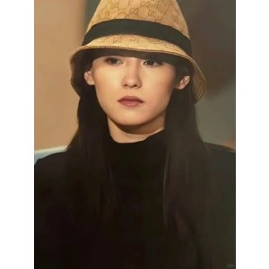 Gucci GG老花羊毛帽 张柏芝类似款