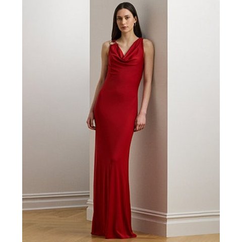 Cowlneck Jersey Gown