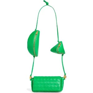 Bottega Veneta Intrecciato 皮革斜挎包