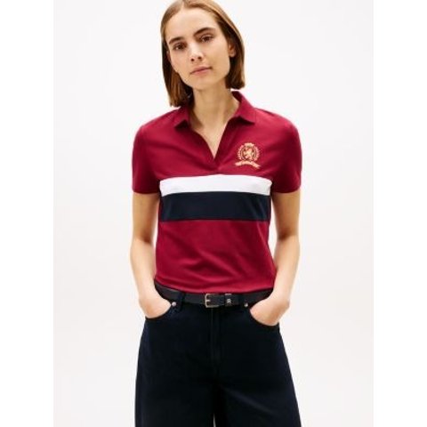 Block Stripe 拉链POLO衫 弹力棉