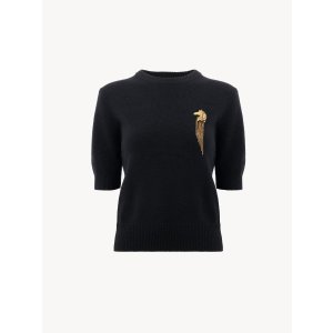 Chloe 美利奴羊毛羊绒短袖针织衫