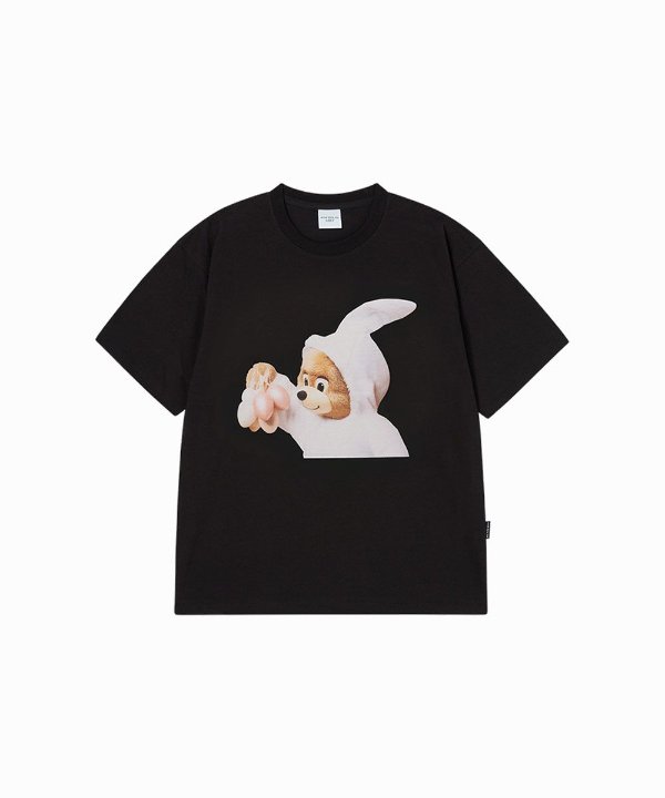 acmé de la vie AC BEAR Bunny Print Short Sleeve T-Shirt