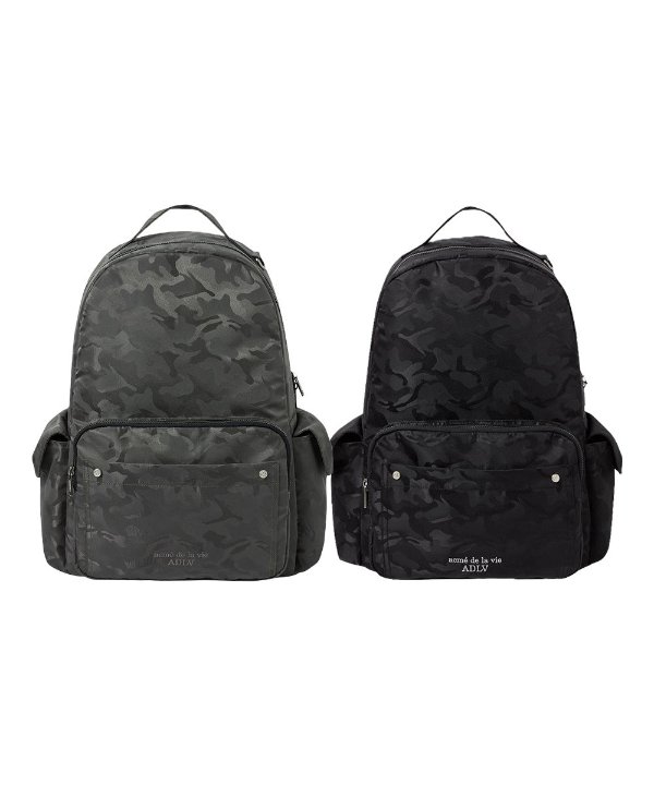 acmé de la vie Camouflage Side Pocket Backpack 2 Colors