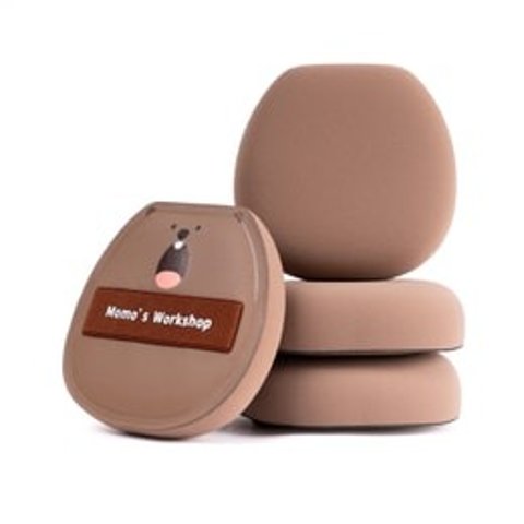 毛吉吉 棉花糖粉扑 2枚 荔枝纹