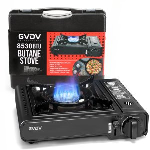GVDV Portable Butane Gas Stove 1 Burner