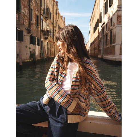 Maya Zip Up Jacket Rainbow