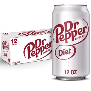Diet Dr Pepper 无糖汽水 12罐装