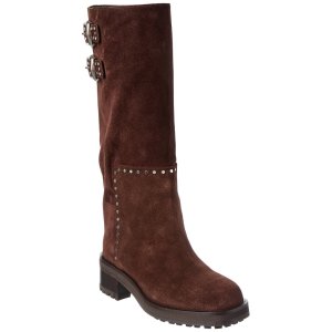 Jimmy Choo Brooklyn 90 麂皮长靴